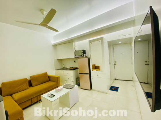 Fully Furnished 1BHK Apartment for Rent in Bashundhara